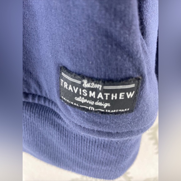 Travis Mathew Long Sleeve Sweater Mens L Golf 1/4 Zip Pockets Stretch
Navy - Picture 3 of 14